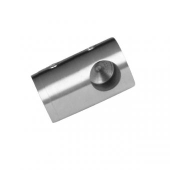 Querstabhalter Abst. 30 mm mit Flachanschluss und Sackloch 